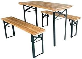 Pivný set 1x stôl 117x56x76,5 cm, 2x lavica 17x25x46,5 cm