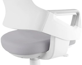 Detská rastúca stolička Neoseat KIDDY FIVE — látka, sivá