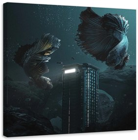 Gario Obraz na plátne Mrakodrap v oceáne - Zehem Chong Rozmery: 30 x 30 cm