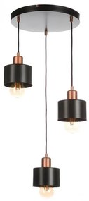 Luster na lanku BODO 3xE27/60W/230V