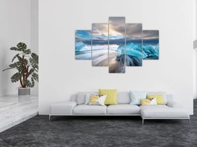 Obraz - Diamantová pláž (150x105 cm)