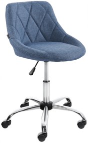 Design-Shop Pracovná stolička Lazio - látka - Modrá