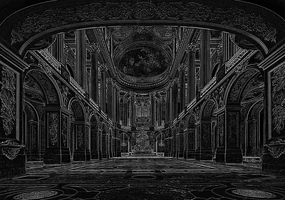 Fototapeta - Veľká sála,sála vo Versaille (152,5x104 cm)