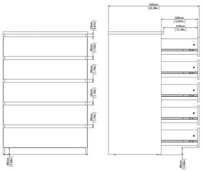 Komoda v dekore duba v prírodnej farbe 77x111x50 cm Naia – Tvilum