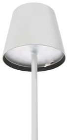 LED Stmievateľná vonkajšia stolná lampa LED/4W/4000 mAh 3000/4000/5500K IP44 biela