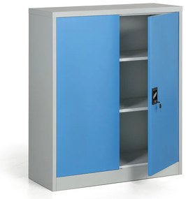 Kovová spisová skriňa, demontovaná, 2 police, 950 x 1150 x 400 mm, modrá