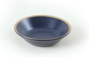 24-dielna jedálenská súprava, modrá/zlatá, keramika