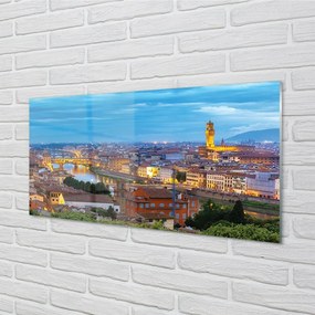 Sklenený obraz Taliansko Sunset panorama 125x50 cm