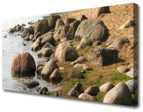 Obraz na plátne Kamene more príroda 140x70 cm