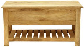 furniture-nabytek.cz - Rustikálny konferenčný stolík z masívu mango 90x45x60
