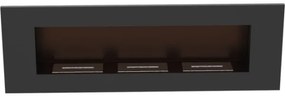 Kratki DELTA3/TUV - Vstavaný BIO krb DELTA3 40x120 cm 3x1,1kW čierna