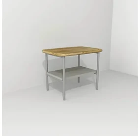 Kúpeľňová stolička Devo Oval dub/sivá OV-ST50x35-P34D01L10