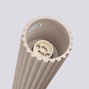 Stropné svietidlo Karbon, 1x tmavobéžové hliníkové tienidlo, (30 cm)