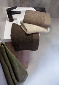 Bavlněný froté ručník BOHO 70x140 cm hnědý