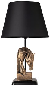 Stolní lampa Horses černá/bronzová
