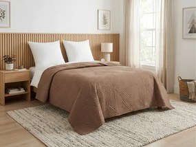 Prehoz na posteľ CALDERA, tmavo béžový Rozmer: 200 x 220 cm