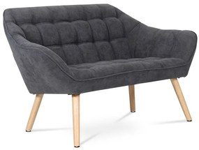 BONTEC Dvojmiestna pohovka, sivá, látka, AK-322 GREY2 Farba: Strieborná