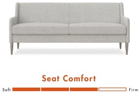 Sivá pohovka 190 cm Virginia - CosmoLiving by Cosmopolitan