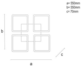 LED Stmievateľné stropné svietidlo LED/95W/230V 3000-6500K + diaľkové ovládanie