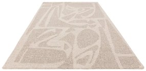 Krémovobiely ručne tkaný vlnený koberec 160x230 cm Loxley – Asiatic Carpets