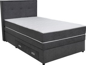 XXXLutz BOXSPRINGOVÁ POSTEĽ, 120/200 cm tmavosivá Hom`in - Postele - 001933002504