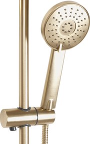 Rea Bliss, termostatická sprchová sada s hornou dažďovou sprchou, zlatá matná, REA-P8413