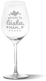 Sablio Pohár na víno Ešte že ťa láska mám: 49 cl