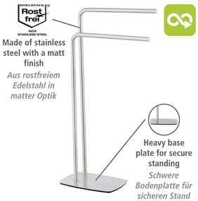 Stojan na uteráky z nerezovej ocele Iria - Wenko