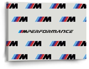 Sablio Obraz MPERFORMANCE biely vzor - 90x60 cm