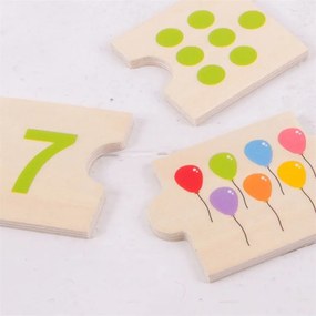 Bigjigs edukatívne puzzle počítanie
