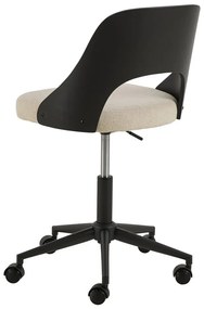 Čierna/béžová kancelárska stolička Lucy – Actona