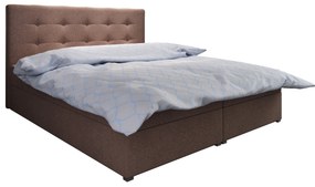 Manželská posteľ Boxspring 140 cm Fade 1 (tmavohnedá) (s matracom a úložným priestorom). Akcia -20%. Vlastná spoľahlivá doprava až k Vám domov. 1046475