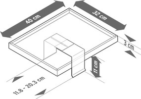Podnos na pohovku z masívneho dreva