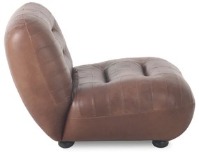 Hnedé kožené kreslo Wyatt – Dutchbone