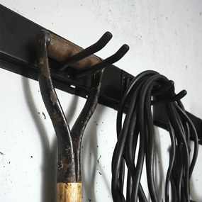 Nástenný kovový vešiak so 6 háčikmi