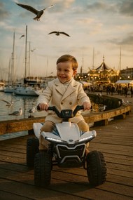 Elektrické autíčko QUAD Kids E-ATV biele