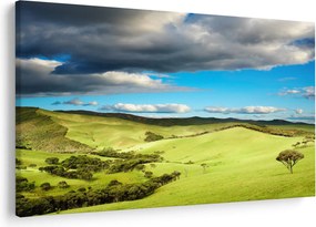 Obraz - Zelená krajina s pahorkami (90x60 cm)