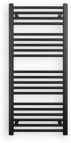 Erga Puerto, vykurovacie teleso 1100x500 mm, 475W, čierna matná, ERG-LAV-GRZE-BK-50110
