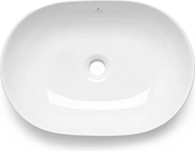 Keramické umyvadlo na desku ELIPSE 49 cm lesklé bílé