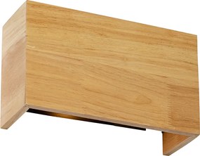 Inteligentná nástenná lampa dubové drevo 24 cm vrátane Wifi G9 - Otan