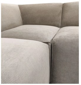 Béžová menčestrová rohová pohovka (pravý roh) Sting - Scandic