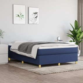 Boxspring posteľ s matracom modrý 140x190 cm látka 3144520
