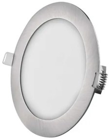 LED vstavané svietidlo NEXXO, kruhové, strieborné, 12W, CCT