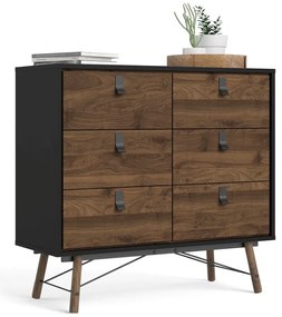 Tmavohnedá komoda Tvilum Ry, 102 x 95 cm