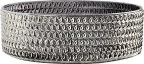 BPS-koupelny Sklenené umývadlo na dosku HYD-BRT1-BL-PL-360 36x12 cm, platina lesk
