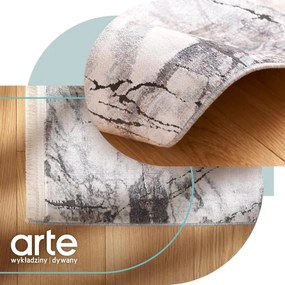 Koberec Arte Split Patran krémový / sivý