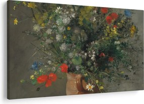 Obraz - Auguste Renoir,  Flowers in a Vase, reprodukcia (90x60 cm)