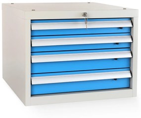 Dielenský stôl Solid MDF-44, 180 cm, 2 závesné boxy, čierna