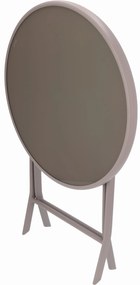 Dekorstudio Jumi Garden Balkónový skladací set na malý balkón 2x stolička a okrúhly stôl - béžový
