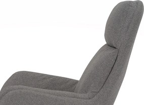Hojdacie  kreslo Lindberg, holubia šedá látka